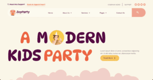 Web Design for Childrens Entertainers – Fun, Colourful Website Package